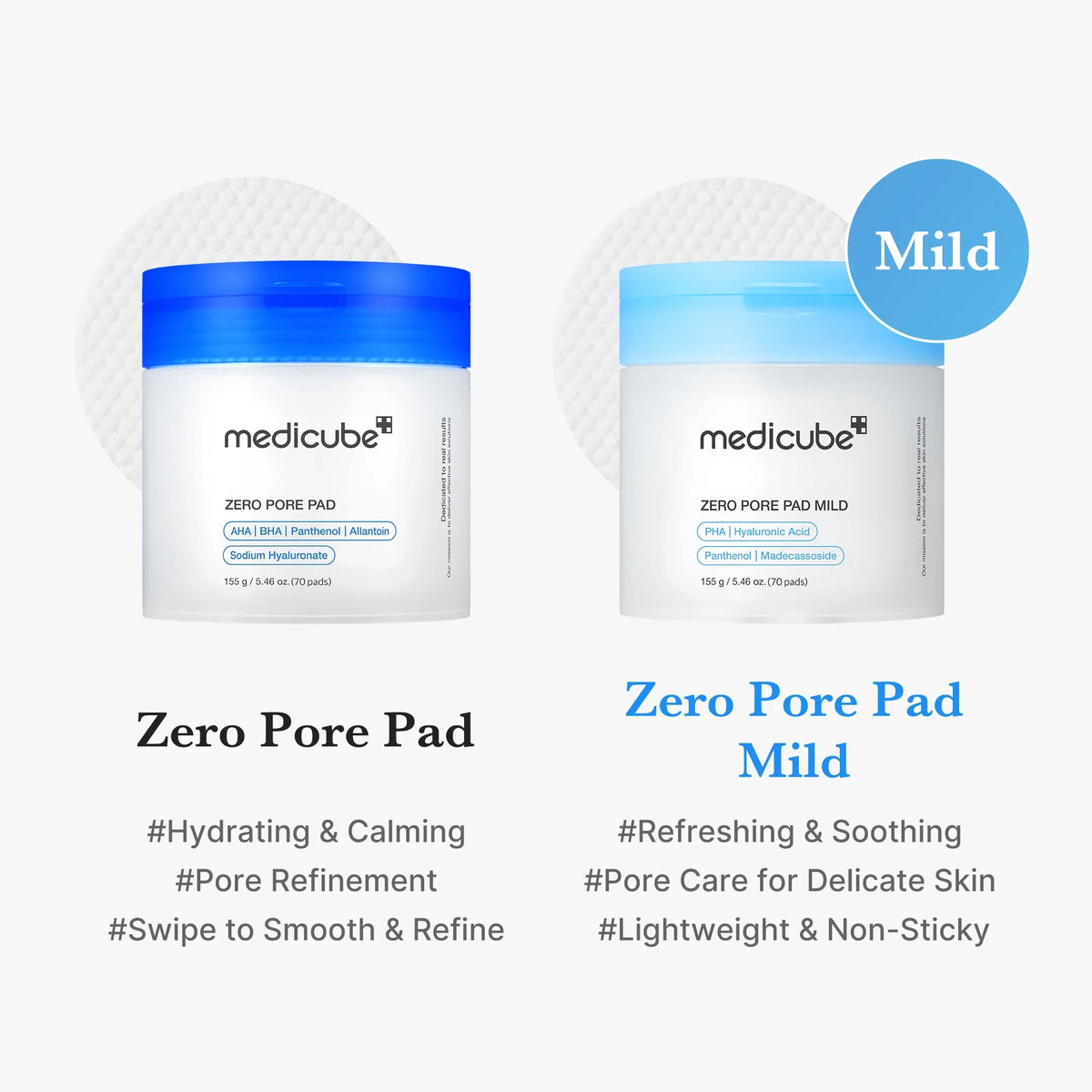 Zero Pore Madecassoside Pads (Mild)