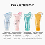 PDRN Pink Glutathione Capsule Foam Cleanser