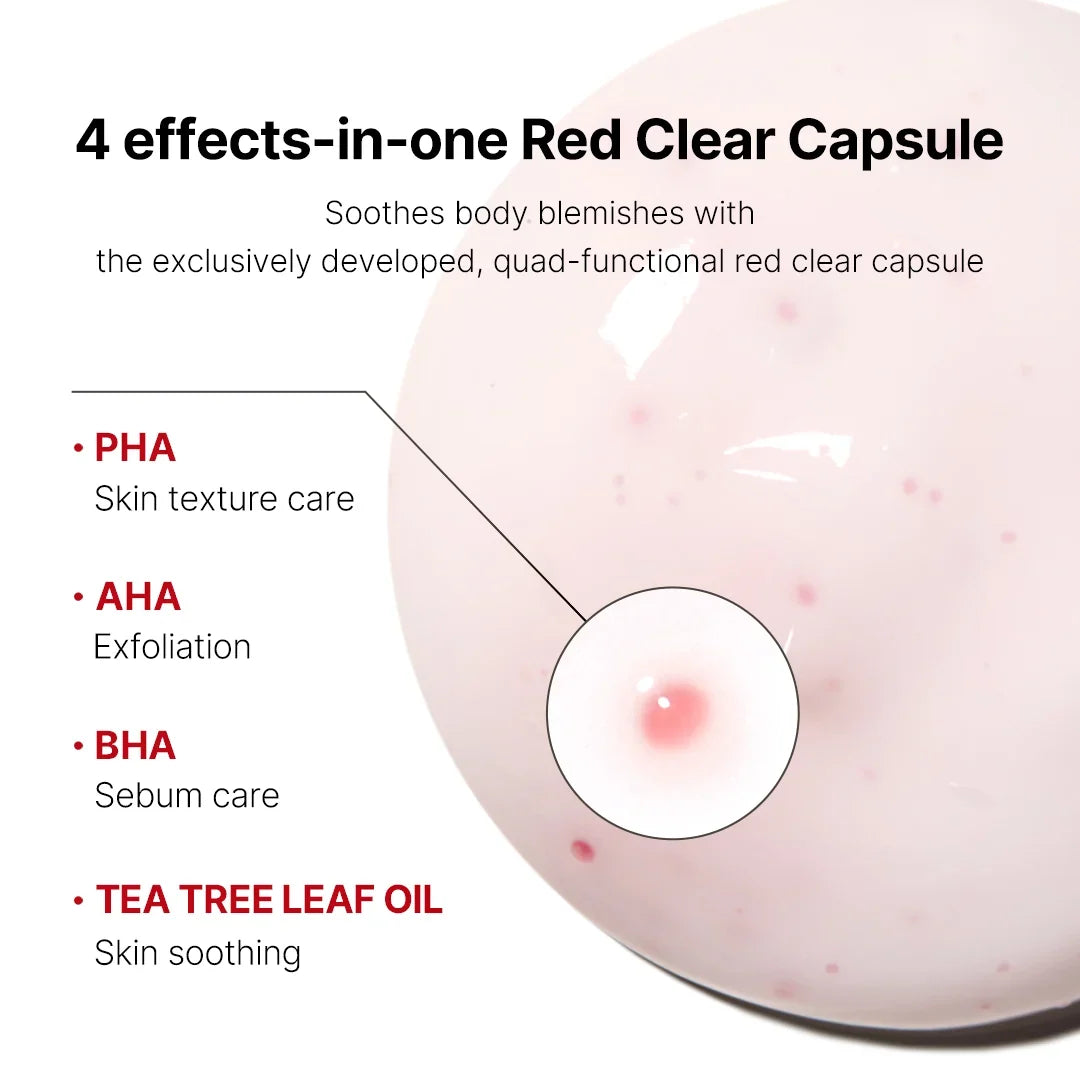 Red Clear Capsule Body Lotion