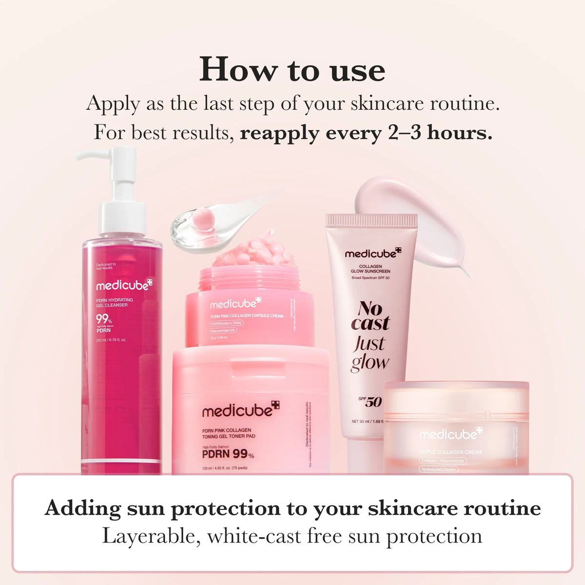 [Subscr.] No Cast Just Glow Collagen Sunscreen