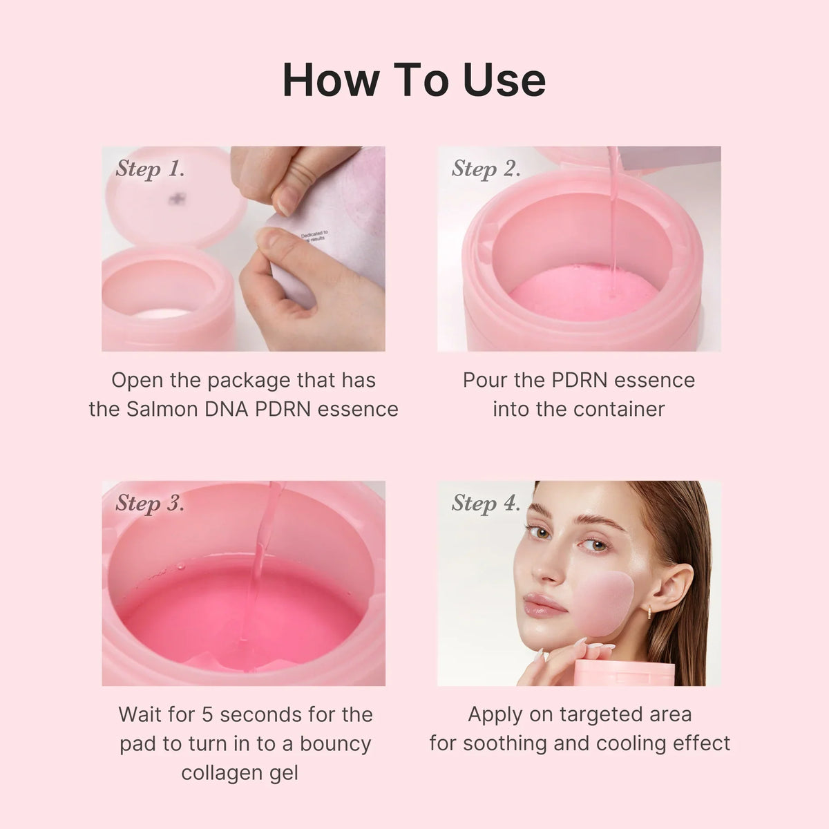 PDRN Pink Collagen Gel Toner Pad